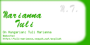 marianna tuli business card